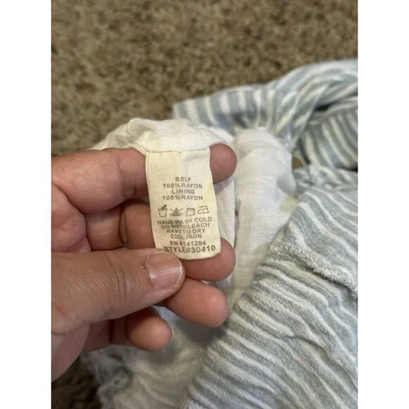 Womens Maxi Dress Ruffles Sleeveless Vneck Summer Spring Beach Coastal MEDIUM - Picture 8 of 12